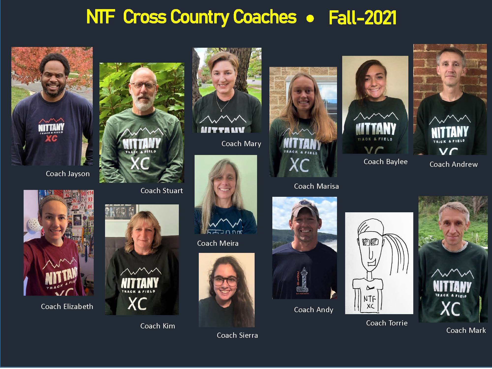 cross country coaches - Fall 2021
