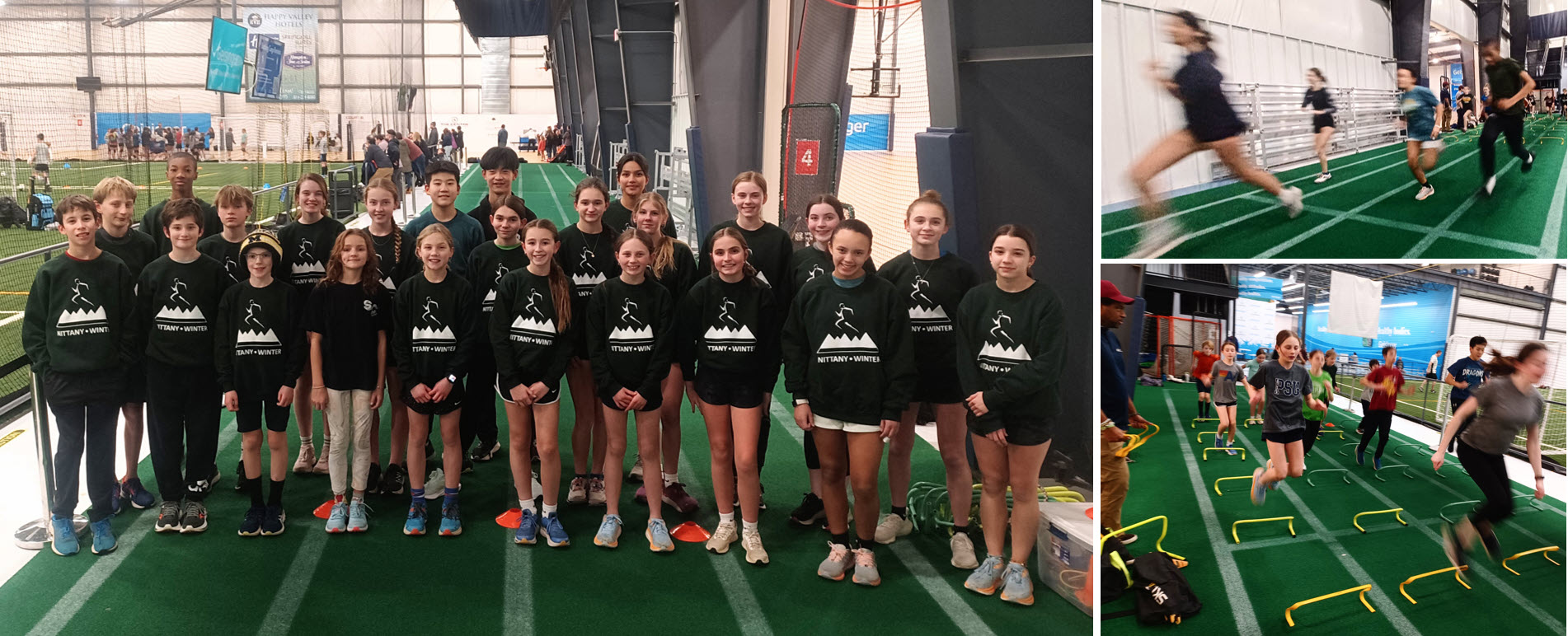 winter group athletes in training 2024