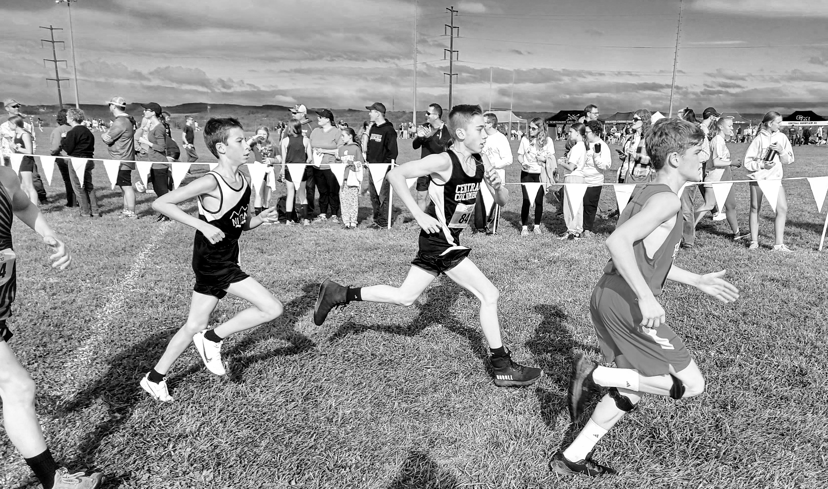 runners on the
                  course