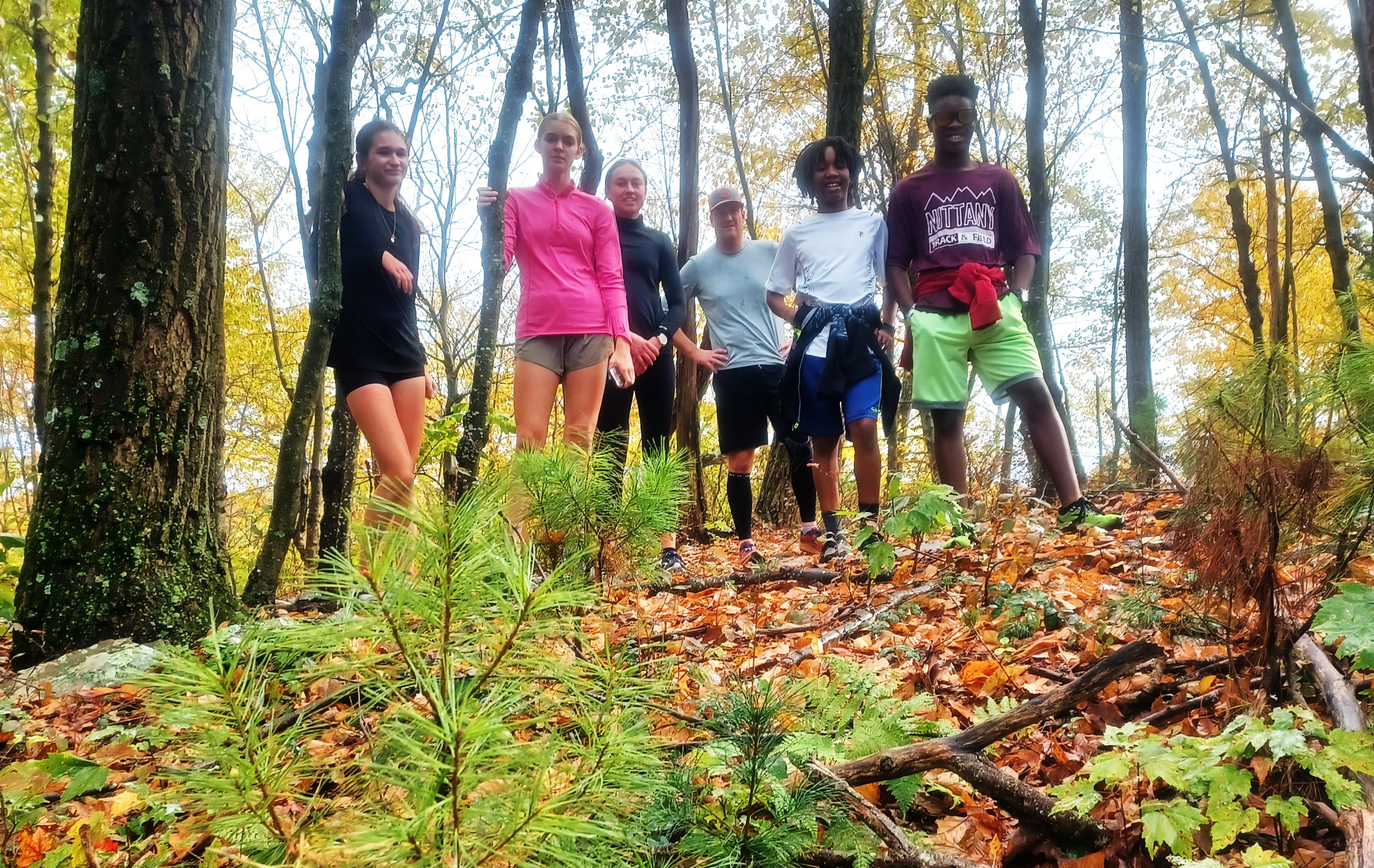 NTF
                            runners at the high point of Musser Gap run